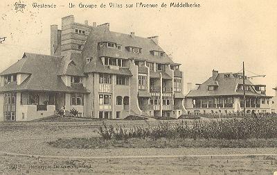C P Westende  Un Groupe De Villas Sur L'avenue De Middelkerke - Westende