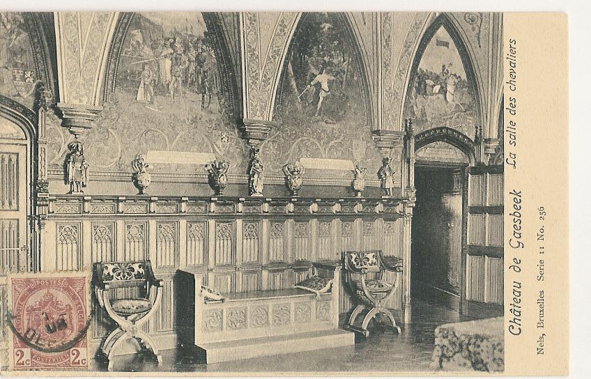 Gaesbeek Chateau Salle Des Chevaliers 1908 (i051) - Andere & Zonder Classificatie