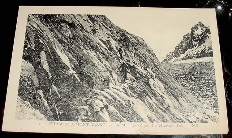CHAMONIX - MONT BLANC - LA MNER DE GLACE - LE MAUVAIS PAS - Alpinisme