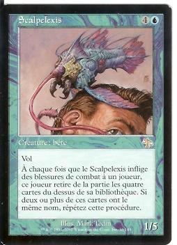 Scalpelexis     Jugement - Blue Cards