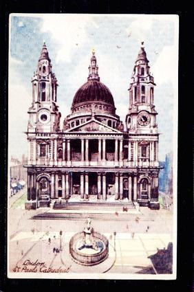 681 - Londre St.Paul Cathedral - Watercolours - St. Paul's Cathedral