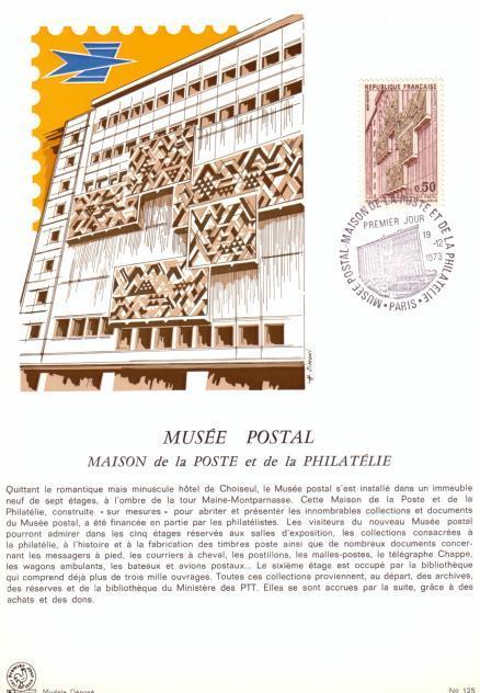 ENCART GLACE MUSEE POSTAL - Museums