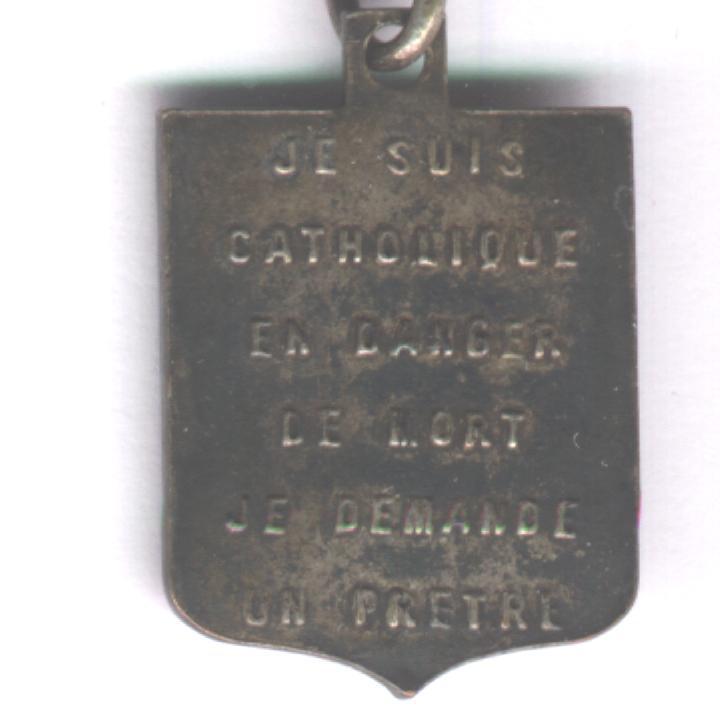 Porte-clefs  "Je Suis Catholique En Danger De Mort. Je Demande Un Prêtre" - Porte-clefs
