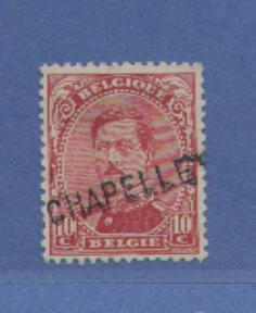 138 Met Naamstempel  CHAPELLE  Van Henri/-Chapelle  (noodstempel) - 1915-1920 Albert I