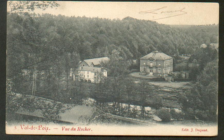 Val-de-Poix: Vue Du Rocher 1909 - Saint-Hubert