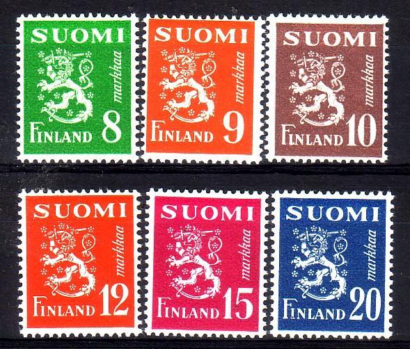 FINLANDE - 362/367* Cote 40 Euros Depart à 10% - Unused Stamps