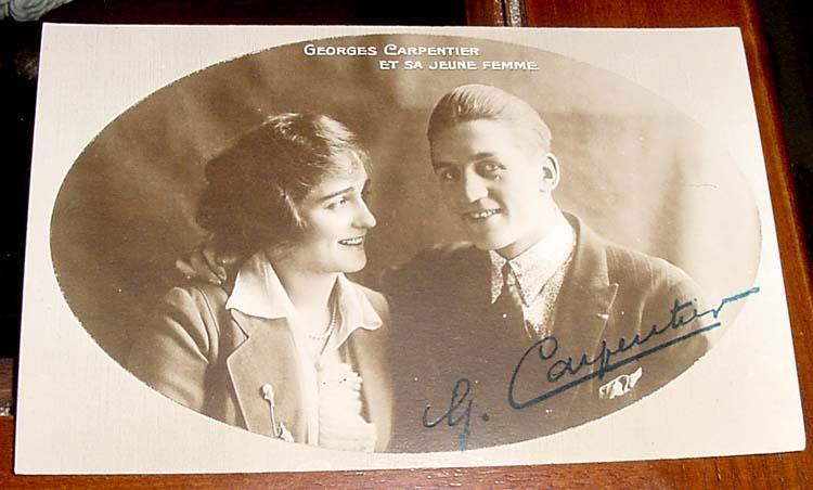 GEORGES CARPENTIER - Boxeur Avec Signature - CHAMPION DU MONDE - Boxe