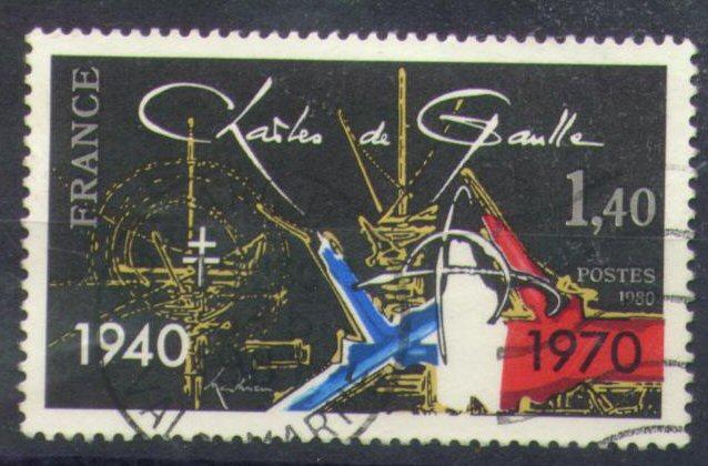 #2705 - France/Charles De Gaulle Yvert 2114 Obl - De Gaulle (Général)