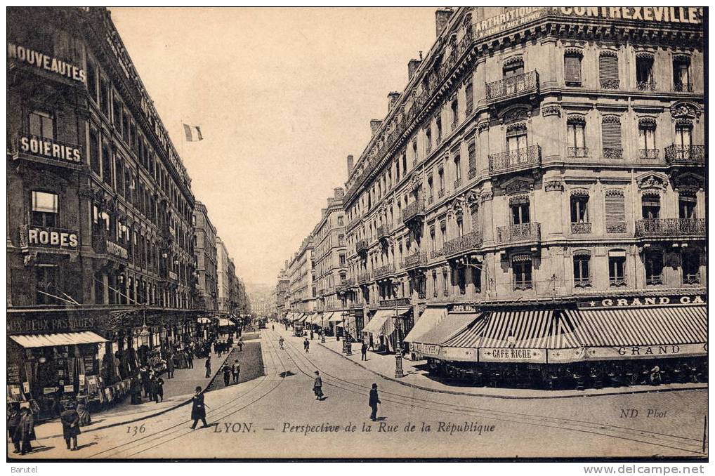 LYON 2 - Rue De La République (Perspective) - Lyon 2