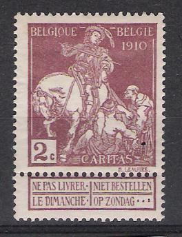 Belgie OCB 89 (0) - 1910-1911 Caritas