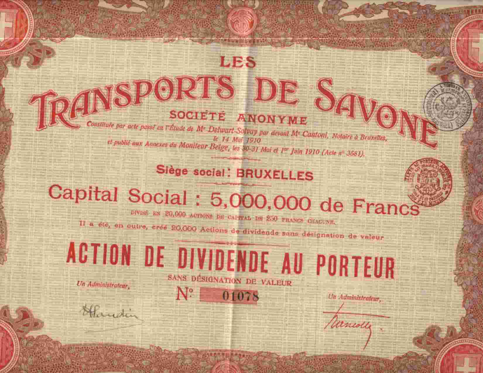 DECO : LES TRANSPORTS DE SAVONE - Other & Unclassified
