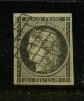 FRANCE Nº 3  Obl. Jolie Piece - 1849-1850 Ceres