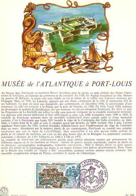 ENCART MUSEE DE L'ATLANTIQUE PORT LOUIS - Musea