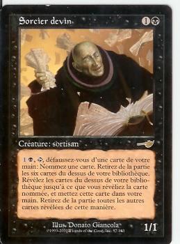 Sorcier Devin         Nemesis - Cartes Noires