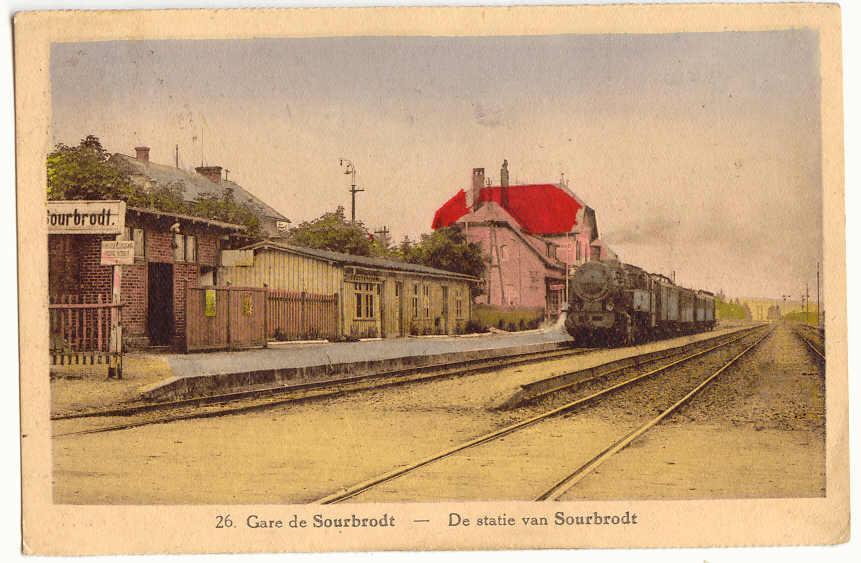 LG80 - 1 - Gare De SOURBRODT  -  En Couleurs - Waimes - Weismes