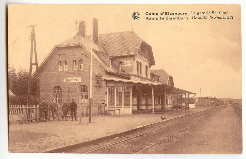 LG17-3 - Camp D´ELSENBORN  -  La Gare De SOURBRODT - Elsenborn (Kamp)