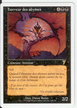 Horreur Des Abysses     Septieme Edition - Cartes Noires