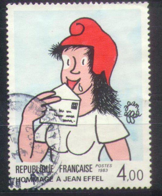 #2744 - France/Jean Effel Yvert 2291 Obl - Bandes Dessinées