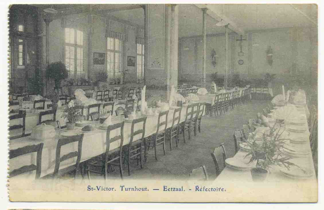 Turnhout , St Victor Eetzaal ,  Ocb Nr 136 !! En 137(beschadigd) , Stempel Turnhout , Zie Scans - 1915-1920 Alberto I