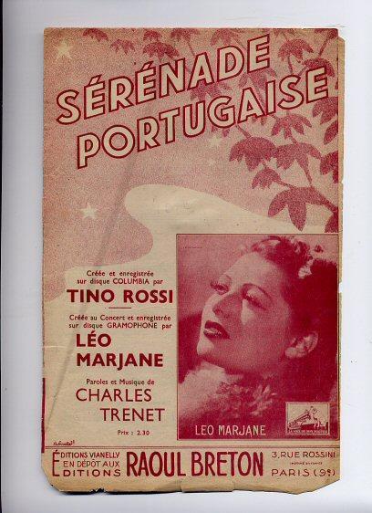 Tino ROSSI, « Sérénade Portugaise », - Sonstige & Ohne Zuordnung