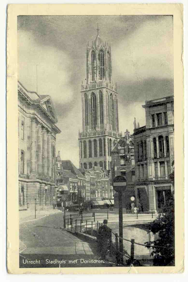 Utrecht , Stadhuis , 1956,  Zie Scans , Stempel Amsterdam (ned 14) - Utrecht