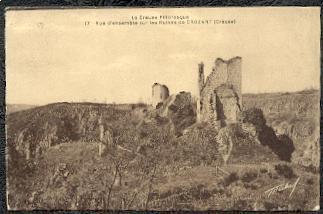 CROZANT - Vue D´ensemble Sur Les Ruines De CROZANT - Crozant