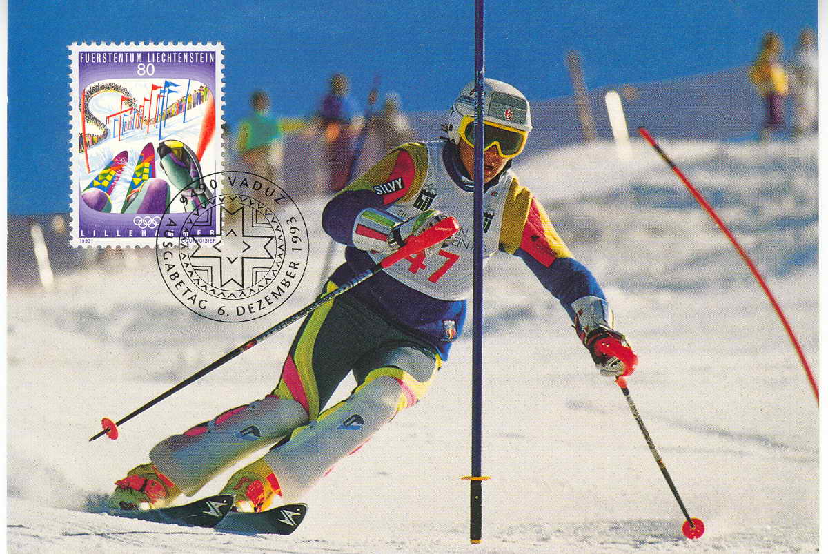 FDC LIECHTENSTEIN 1993 JEUX OLYMPIQUES DE LILLEHAMMER - Hiver 1994: Lillehammer