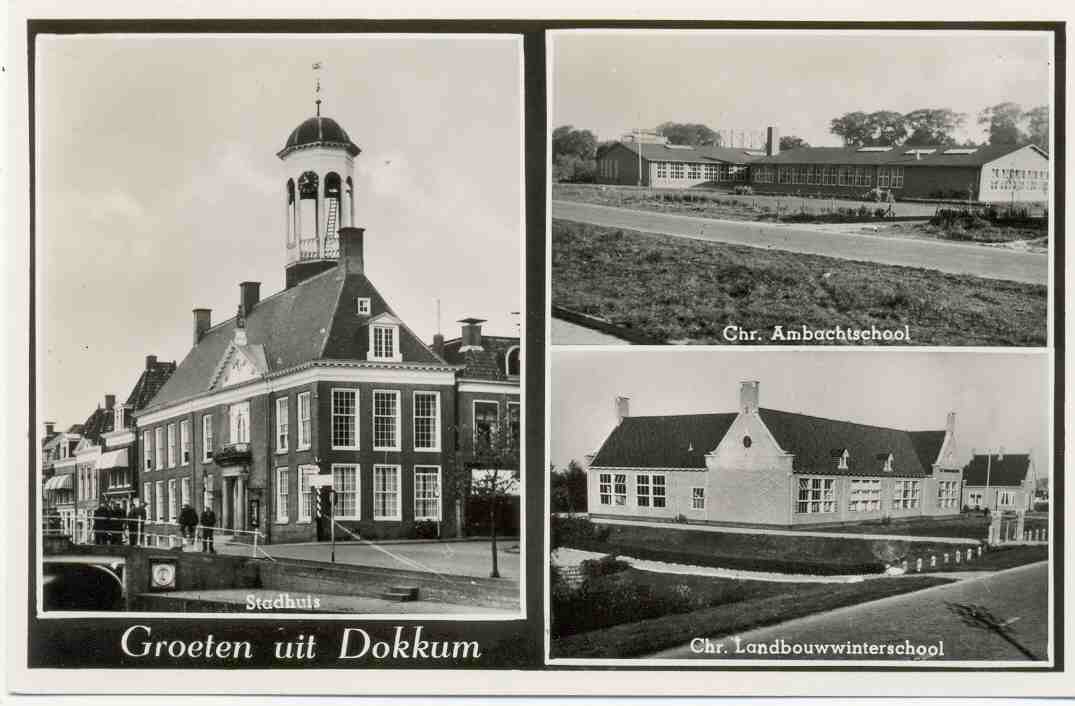 Dokkum , Rond 1953 , Niet Gelopen  , Zie Scan (ned 71) Fotokaart - Dokkum