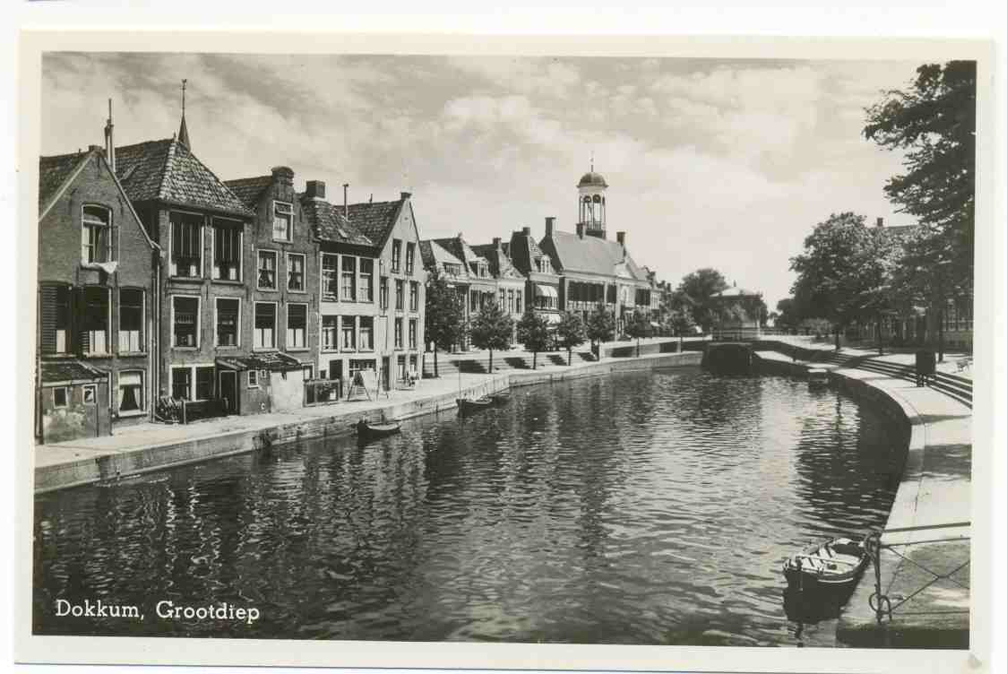 Dokkum , Grootdiep  Rond 1953 , Niet Gelopen  , Zie Scan (ned 82) Fotokaart - Dokkum