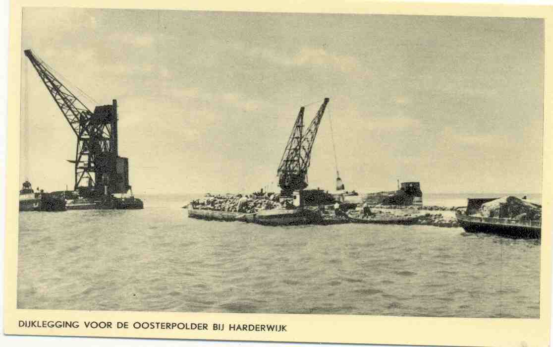 Harderwijk ,dijklegging , Niet Gelopen  , Zie Scan (ned 96) Fotokaart - Harderwijk