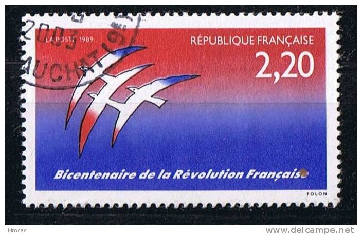 #2847 - France/Bicentenaire De La Révolution Yvert 2560 Obl - Revolución Francesa