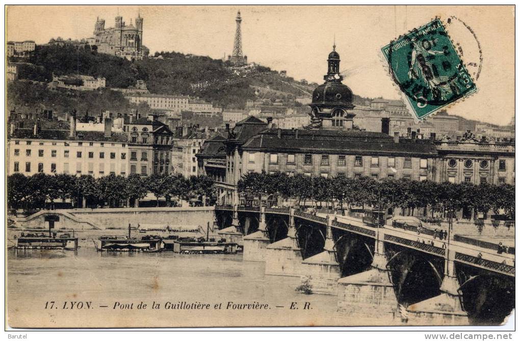 LYON 2 - Pont De La Guillotière Et Fourvière - Lyon 2