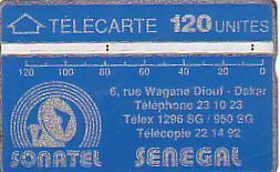 SENEGAL HOLOG 120U N° 012A.... SUPERBE RARE - Senegal