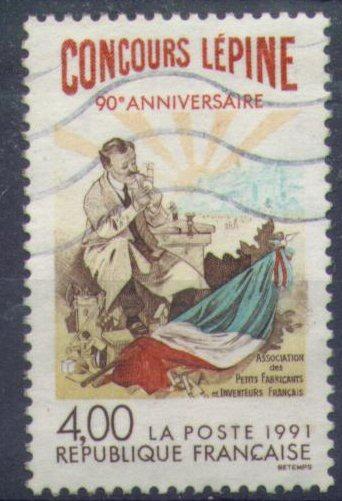 #2878 - France/Concours Lépine, Drapeau Yvert 2694 Obl - Briefmarken