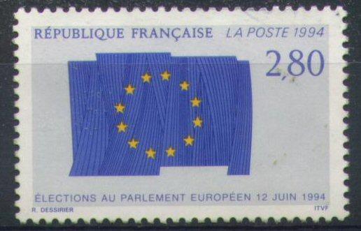 #2937 - France/Elections Au Parlement Européen, Drapeau Yvert 2860 Obl - Francobolli