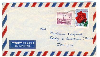 TURQUIE - Lettre De Istanbul > Jsviçre  Y. & T. 1436 + 1530 - Rosen