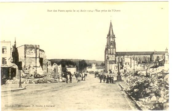 BACCARAT-rue Des Ponts Apres Le 25 Aout 1914  (04-310) - Baccarat
