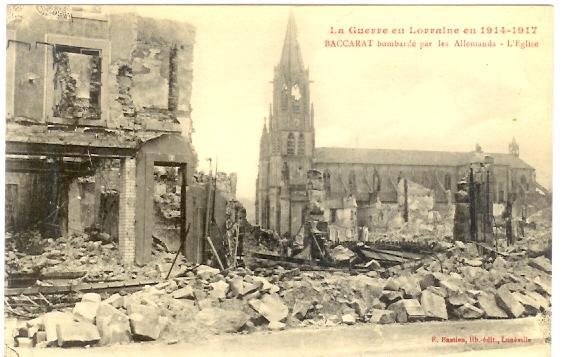 BACCARAT-bombarde Par Les ALLEMANDS (04-315) - Baccarat