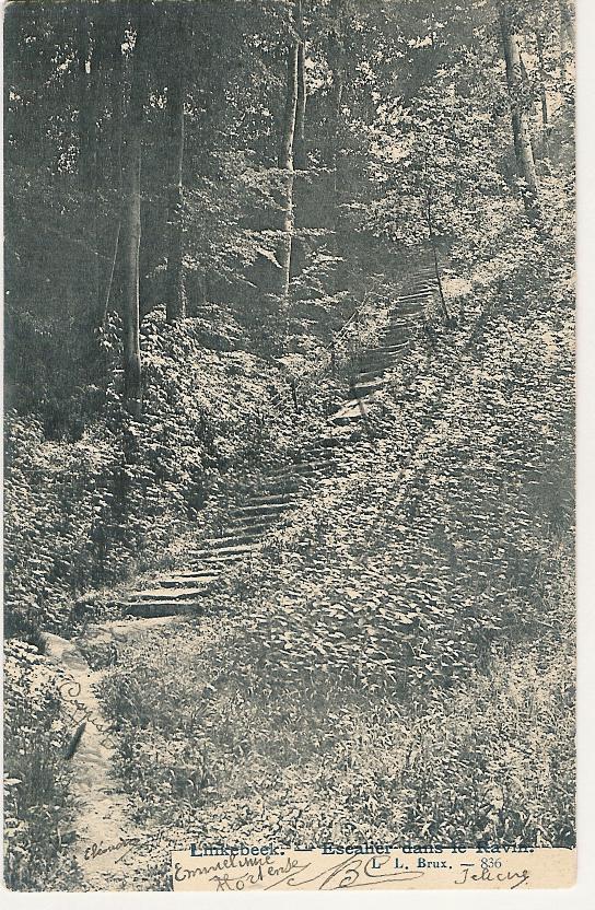 Linkebeek Escalier Dans Le Ravin 1904 (i069) - Linkebeek