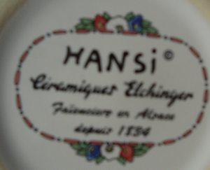 HANSI - Bol - Bowl - TA88 - Sarreguemines (FRA)