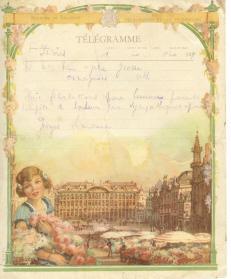 Belgique - Télégramme Vue Bruxelles  N°10 F - Cachet Verso 1957 - Telegraafzegels [TG]