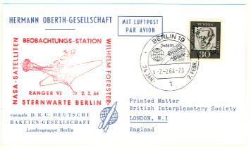 R.F.A. - Carte De Berlin 19 Vers Londres Y.T. 227 - Perfin