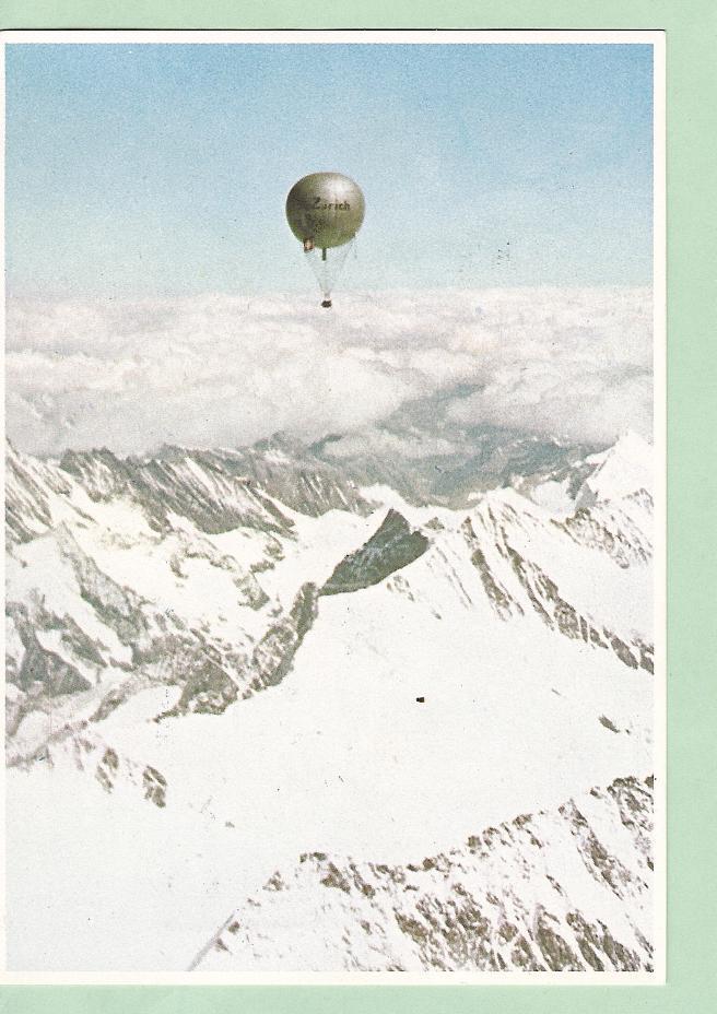 Kaart 130ste. Ballonfahrt Start In Zürich - Schlieren Met Postzegel  9-5-1959 - Luchtballon