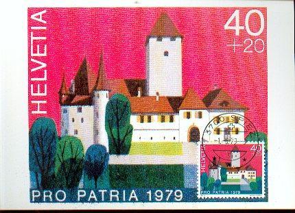 SUISSE Carte Maximum Num.Yvert 1087 CHATEAU SPIETZ - Cartoline Maximum