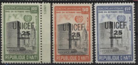 Haiti 1960 UMM Complete Set. Ovp.Unicef - Haití