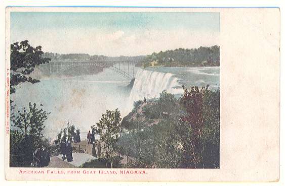 AMERICAN FALLS FROM GOAT ISLAND NIAGARA - Niagarafälle
