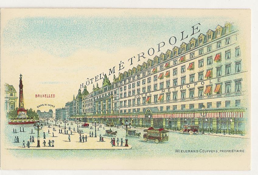 Brussel Hotel Metropole Kleur (d297) - Cafés, Hôtels, Restaurants