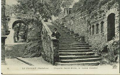 Le Faouet (Morbihan) Chapelle Sainte Barbe, Le Grand Escalier - Lanester