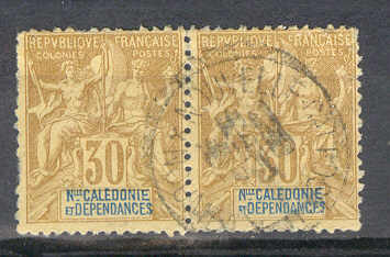 Nouvelle Calédonie  N° 49  Y&T  Obl  En Paire - Used Stamps