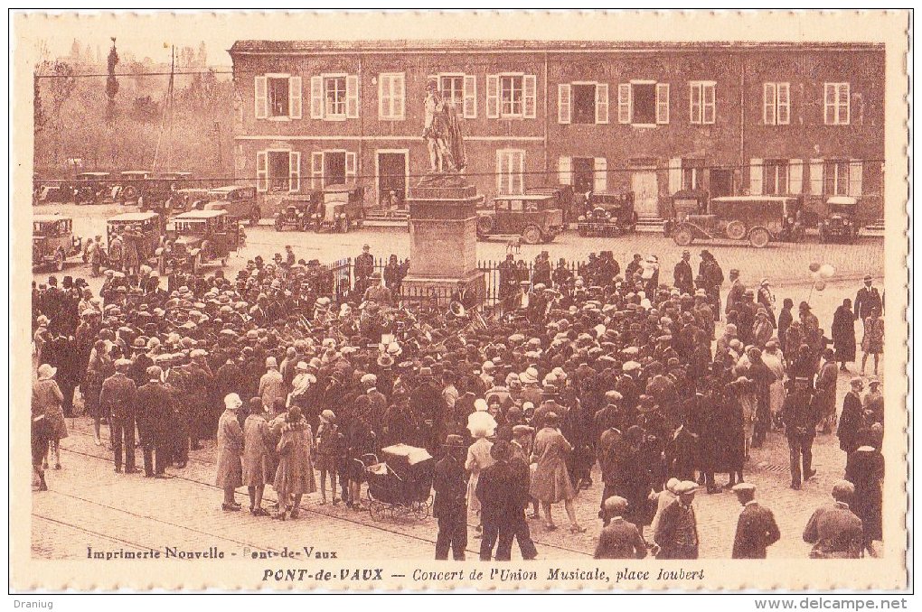 CPA Pont-de-Vaux - Concert De L´Union Musicale Place Joubert - Superbe Animation - Pont-de-Vaux